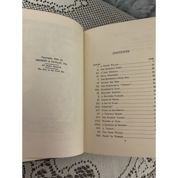 1943 The Clue in the Jewel Box Book by Carolyn Keene - Picture 5 of 6